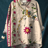 Mariela | Blusa informal con estampado floral vintage