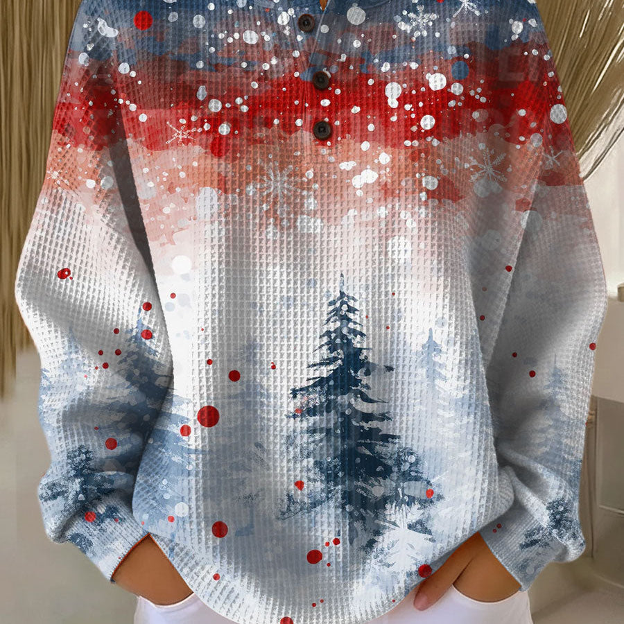 Matilde | Jersey navideño con motivo de abetos