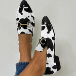 Maura | Mocasines estampados con hebilla