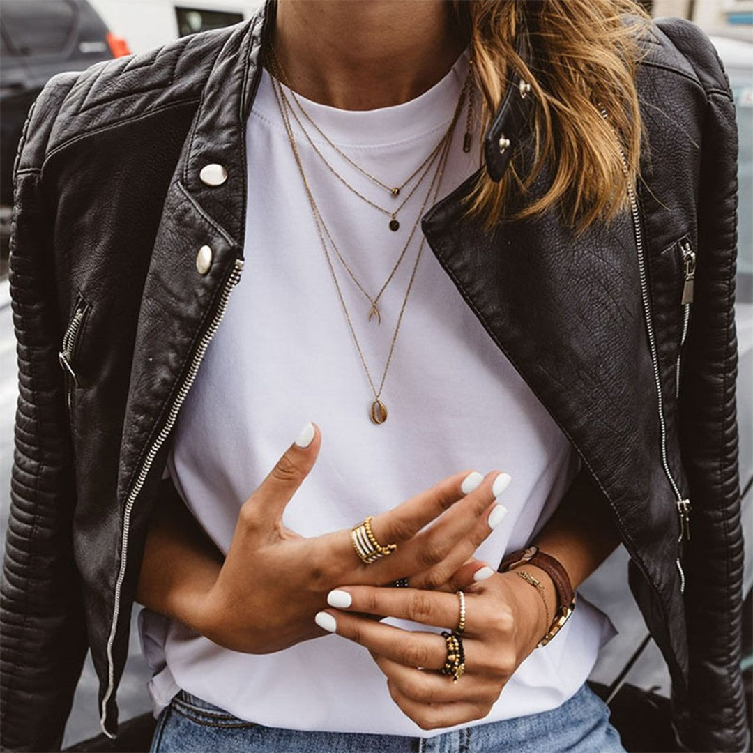 Mercedes | Chaqueta efecto piel