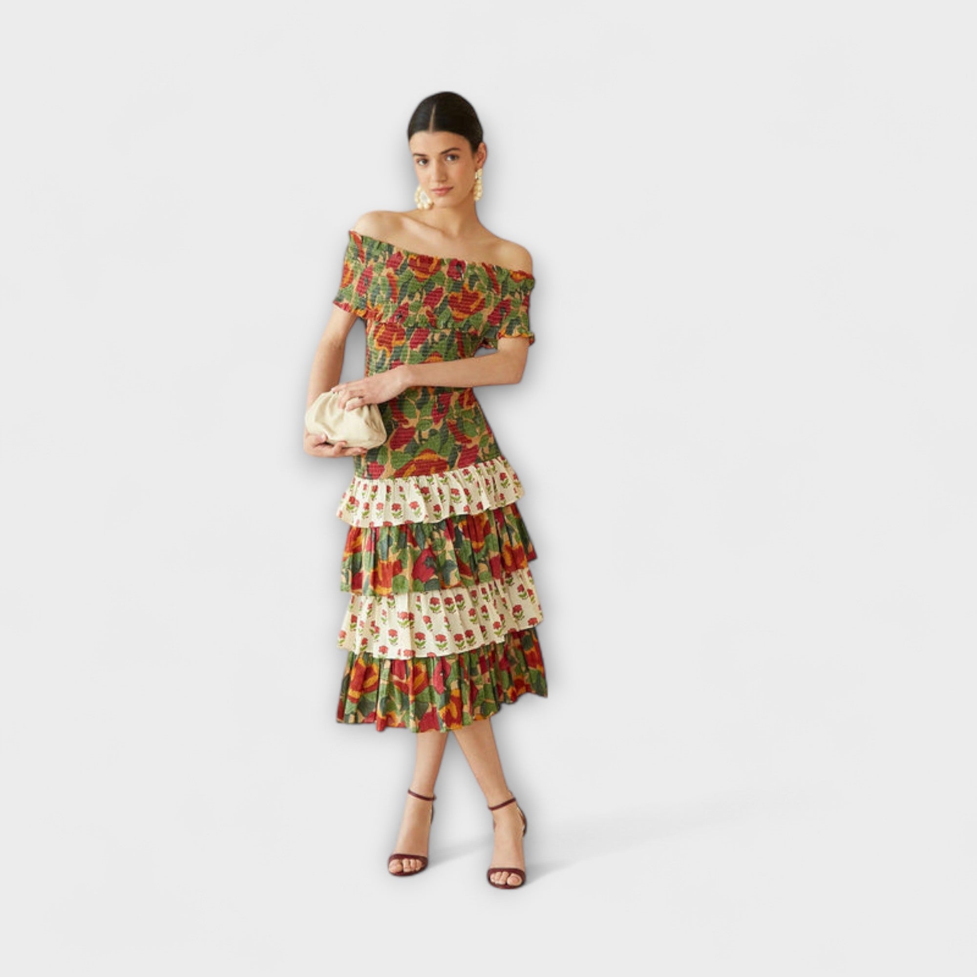 Milagros | Vestido midi luminoso