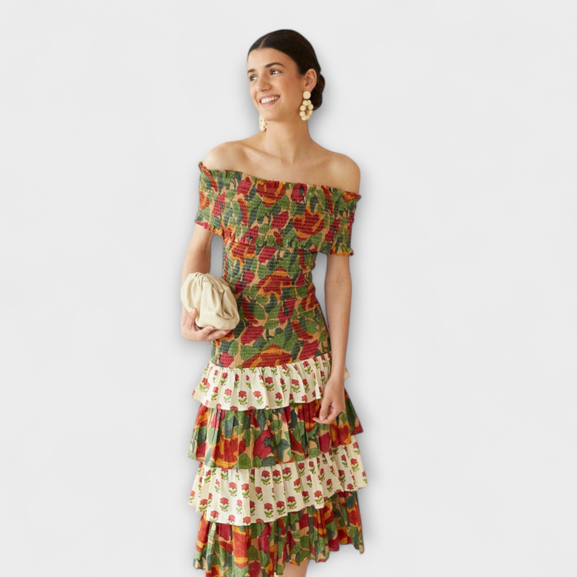 Milagros | Vestido midi luminoso