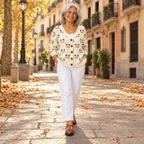 Mirella | Cárdigan de punto cómodo con botones, en la calle