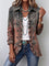 Mirella | Chaqueta vintage con volantes y estampado degradado texturizado