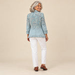 Nahia | Chaqueta vintage con volantes de cachemira (paisley), vista de espaldas