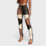 Nekane | Pantalón con estampado colour block