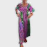 Oriana | Vestido midi elegante de cachemira (paisley)
