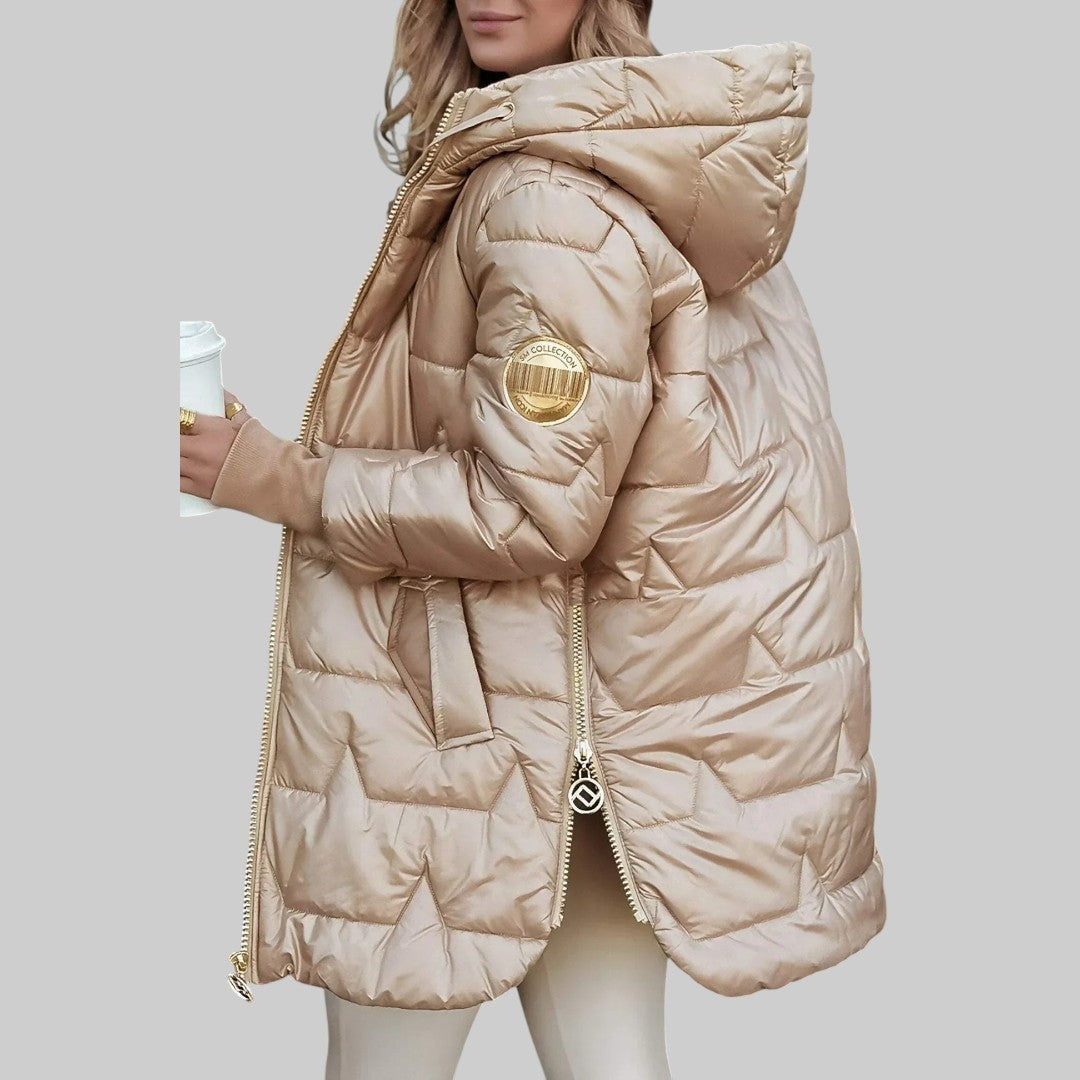 Pastora | Abrigo de otoño elegante con capucha