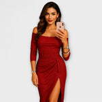 Priscila | Vestido elegante de hombros descubiertos