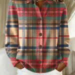 Pura | Cárdigan con botones de cuadros multicolor