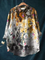 Ramona | Blusa informal con estampado artístico de perros