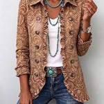 Ramona | Chaqueta de flores con volantes de aire bohemio