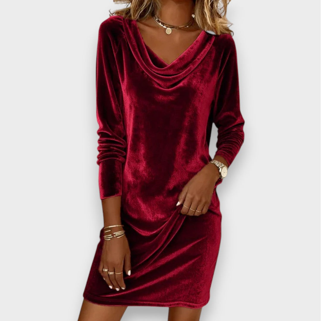 Ramona | Vestido amplio de terciopelo