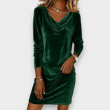 Ramona | Vestido amplio de terciopelo
