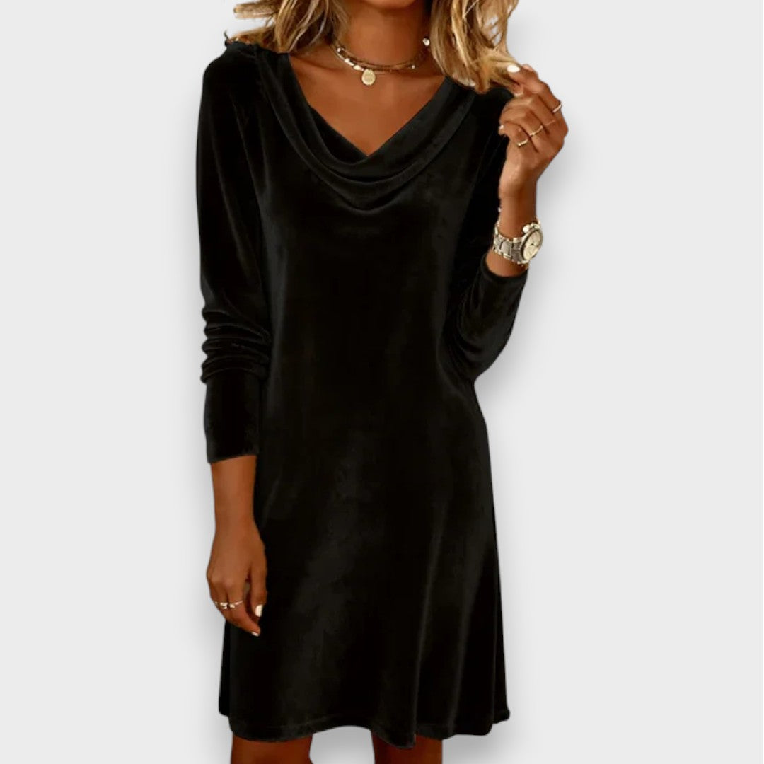 Ramona | Vestido amplio de terciopelo