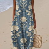 Raquel | Vestido midi clásico con estampado floral