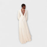 Rebeca | Vestido largo color crema
