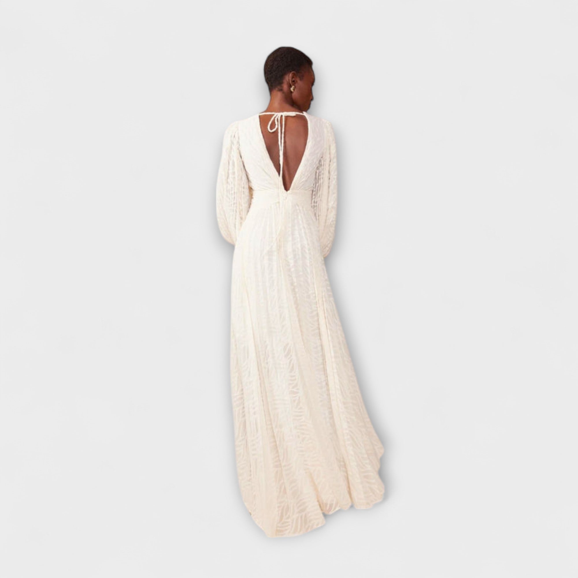 Rebeca | Vestido largo color crema