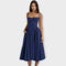 Regina | Vestido midi corsé sin mangas