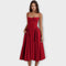 Regina | Vestido midi corsé sin mangas