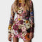 Rocío | Vestido con estampado floral 3D
