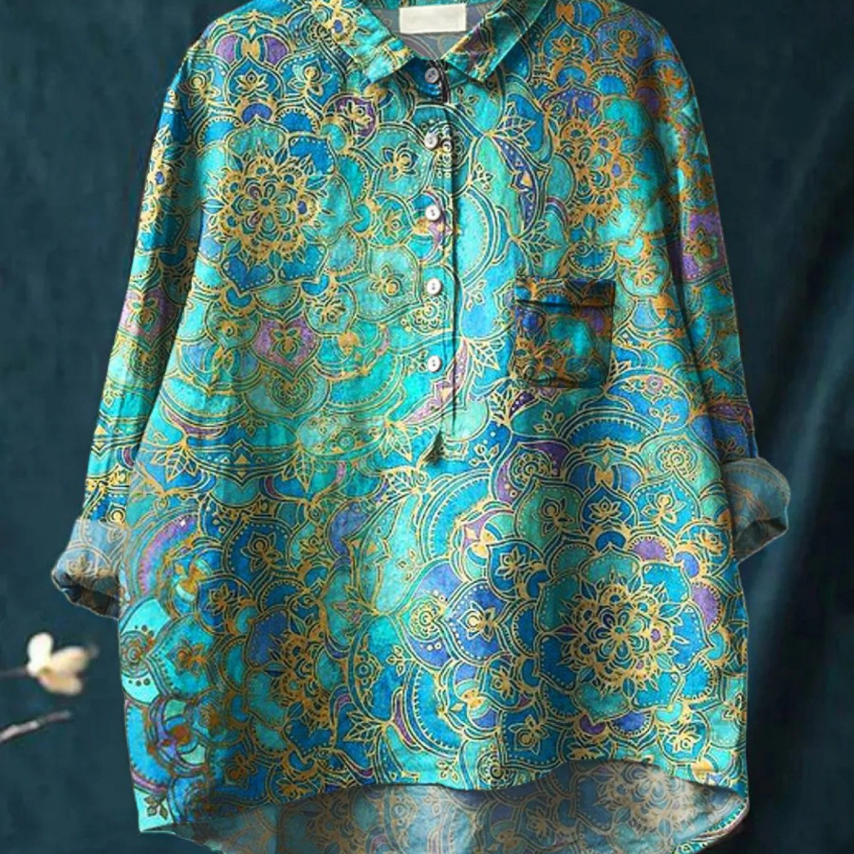 Rosalba | Blusa informal de mujer de estilo retro