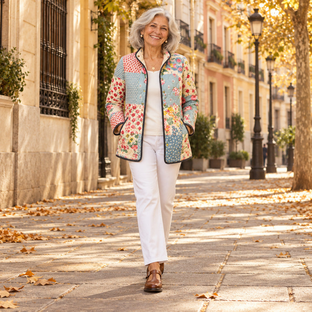 Rosario | Chaqueta acolchada, en la calle