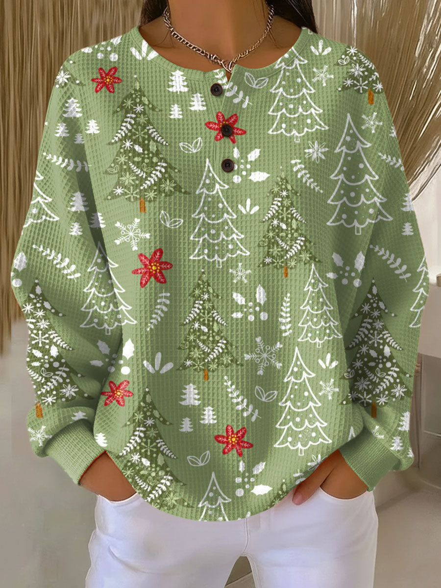 Rosario | Jersey con estampado de árbol de Navidad