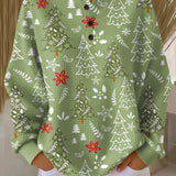 Rosario | Jersey con estampado de árbol de Navidad