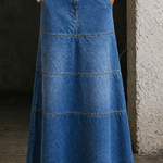 Rosaura | Falda midi vaquera