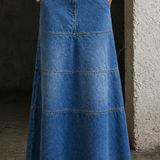 Rosaura | Falda midi vaquera