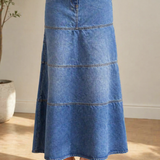 Rosaura | Falda midi vaquera