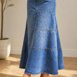 Rosaura | Falda midi vaquera