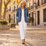 Saray | Chaqueta con volantes, en la calle