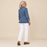 Saray | Chaqueta con volantes, vista de espaldas