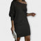 Severina | Vestido de fiesta con lentejuelas y contrastes