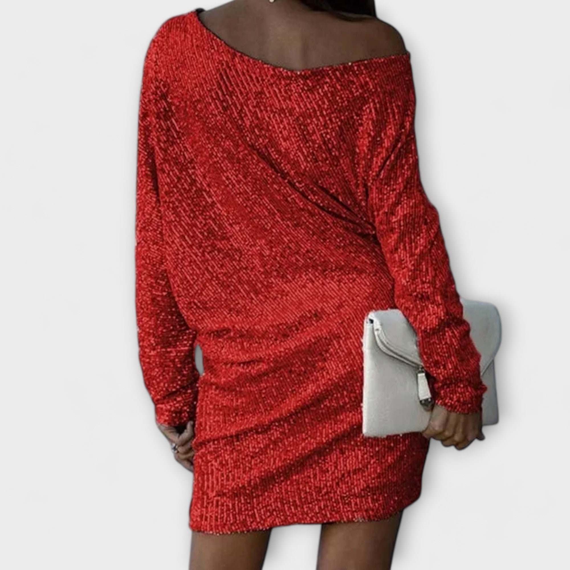 Severina | Vestido de fiesta con lentejuelas y contrastes