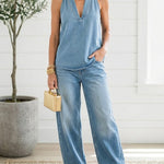 Tamara | Conjunto de denim de dos piezas