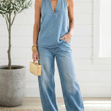 Tamara | Conjunto de denim de dos piezas