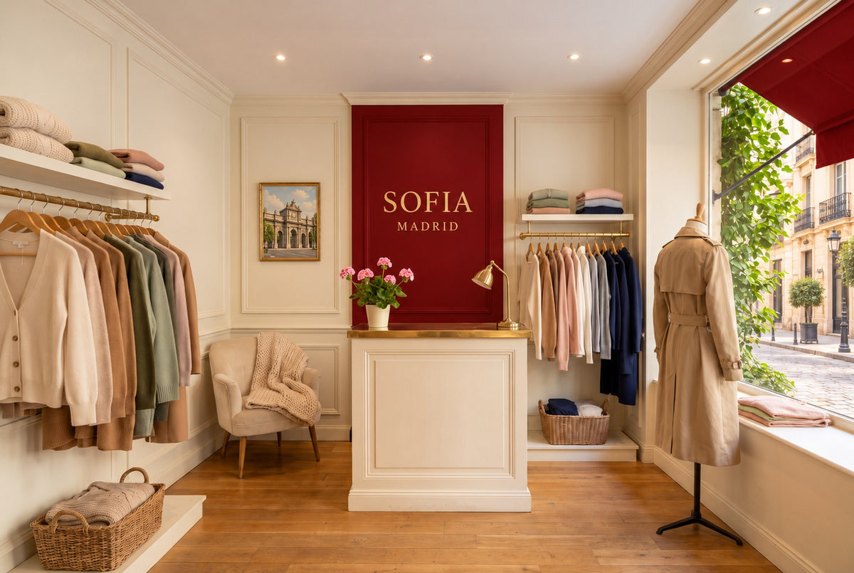 Interior de la tienda Sofia Madrid