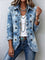 Tomasa | Chaqueta bohemia con volantes y estampado botánico degradado