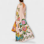 Trinidad | Vestido largo elegante con estampado floral y corte fluido