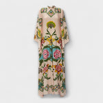 Trinidad | Vestido largo elegante con estampado floral y corte fluido