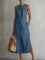 Úrsula | Vestido de denim con encaje retro