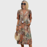 Úrsula Esperanza | Vestido midi vibrante