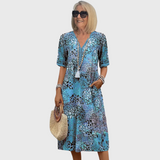 Úrsula Esperanza | Vestido midi vibrante