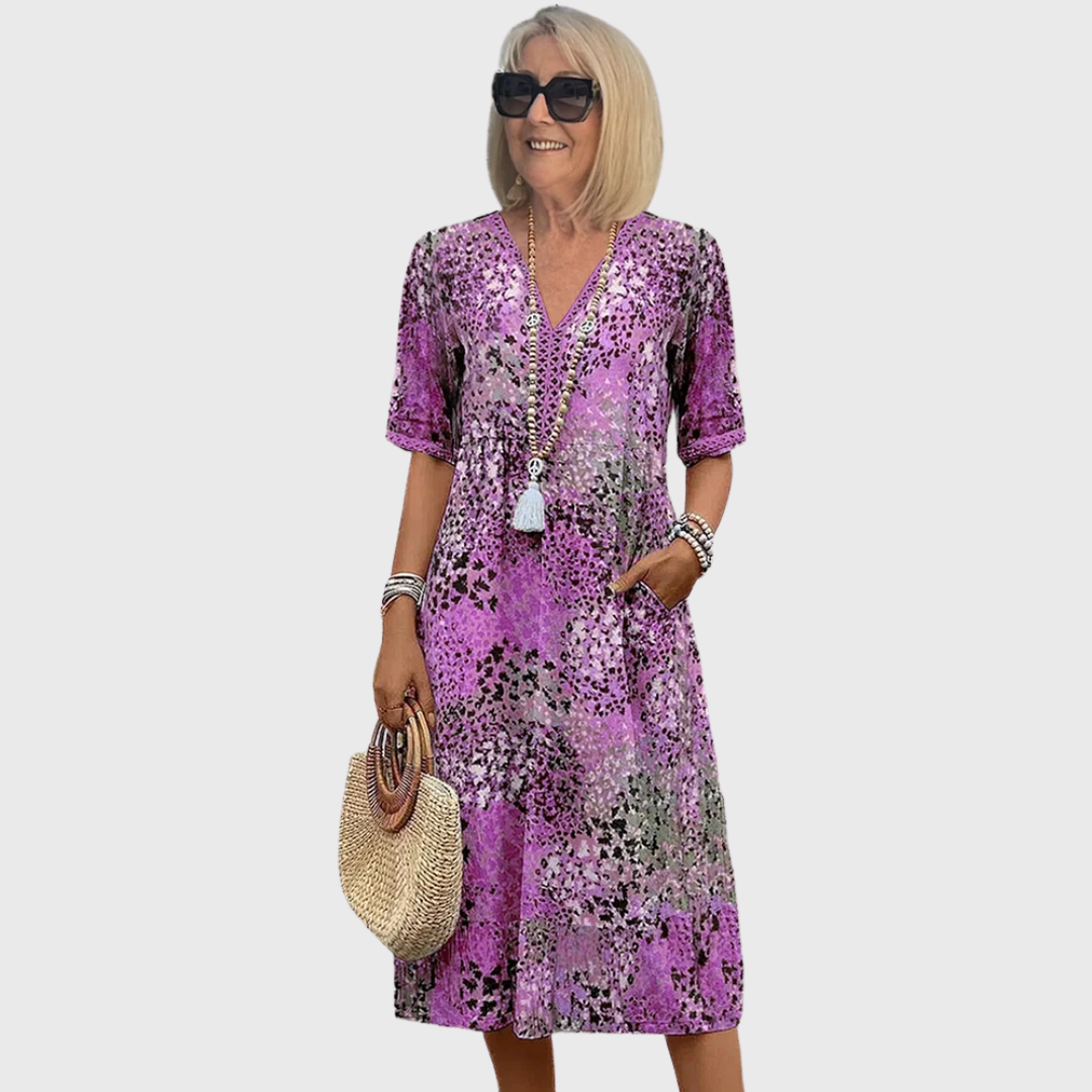 Úrsula Esperanza | Vestido midi vibrante