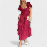 Úrsula | Vestido con detalles de volantes