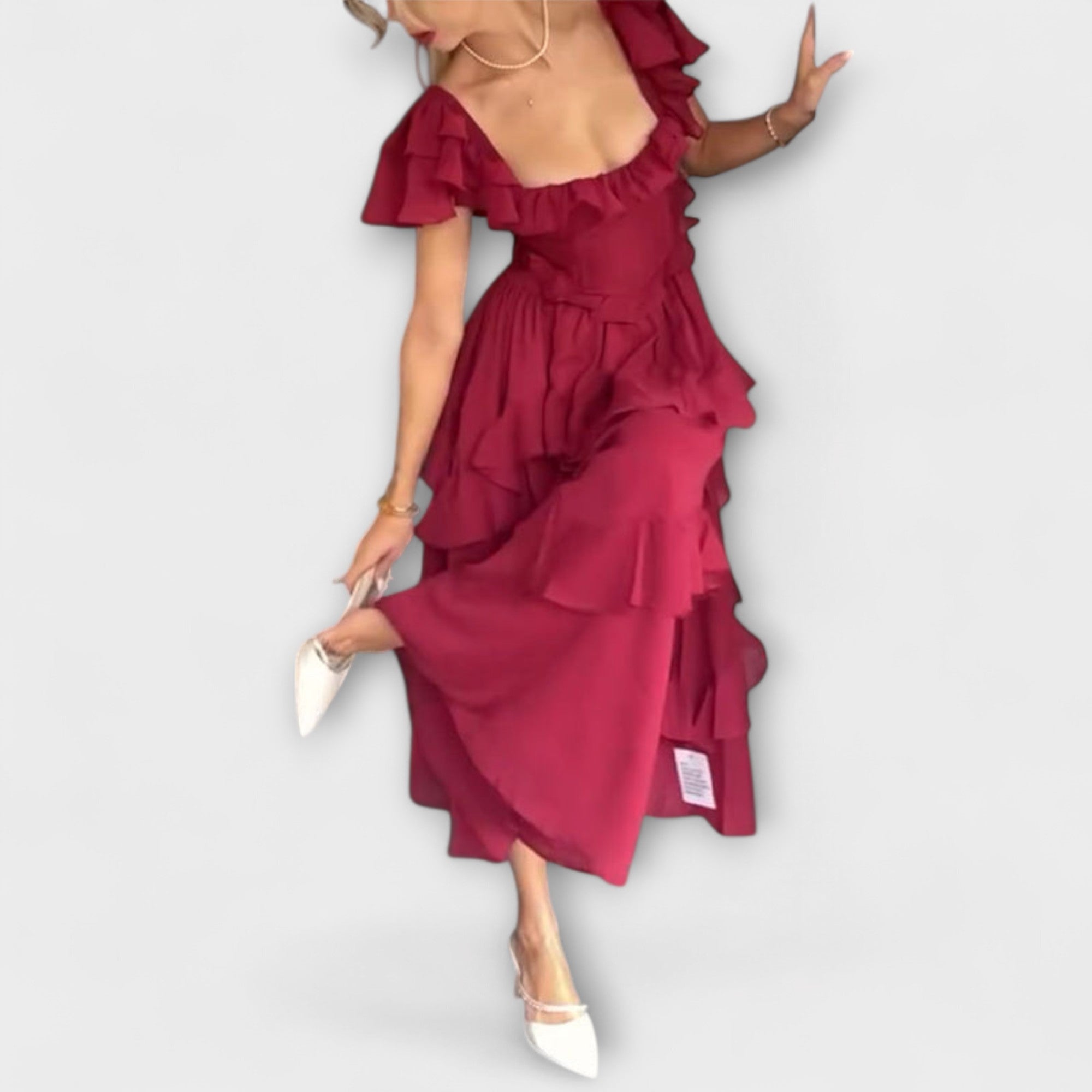 Úrsula | Vestido con detalles de volantes