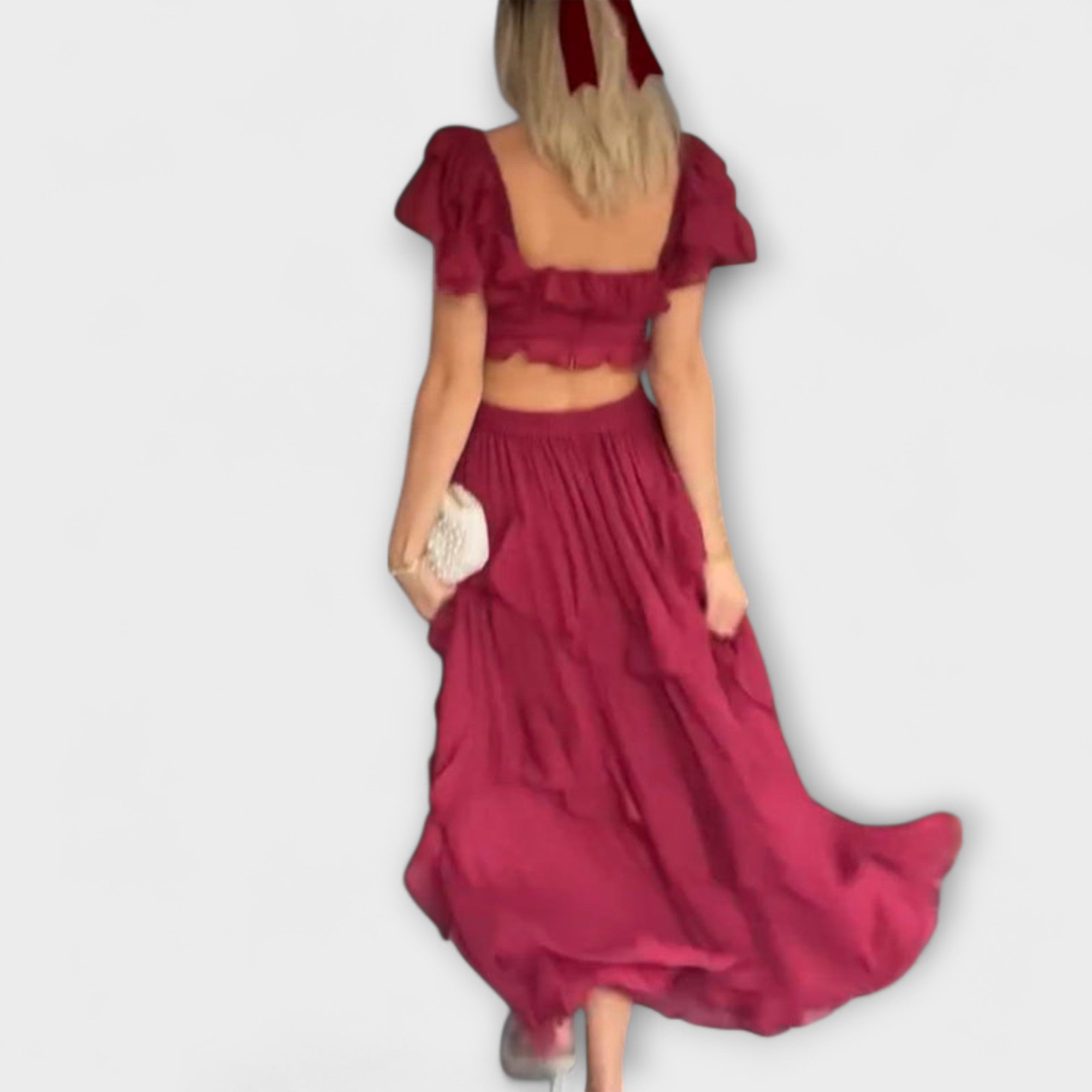 Úrsula | Vestido con detalles de volantes